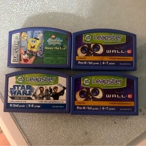 Leapster Learning Game Cartridges Set of 4